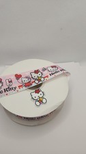 GROSGRAIN RIBBON 1.5" "HELLO KITTY PINK " 5 YARDS,5 RESINS