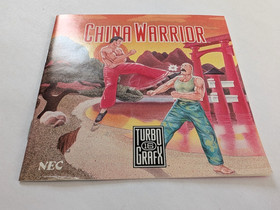 NICE! China Warrior (TurboGrafx-16, 1989) CIB w/Manual & Box Tested!