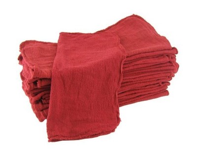 HMF Shop Towels Red-Commercial/Industrial B Grade -500 Piece Box -New 100% Co...