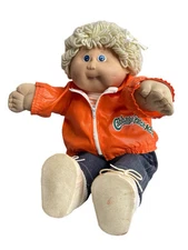 VTG Cabbage Patch Doll 1980's Blonde Hair Blue Eyes Xavier Roberts #25 Coleco Co