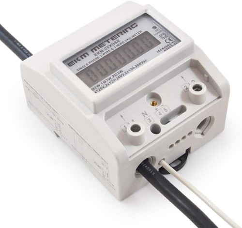 Universal Single Phase kWh Meter 120V-240V 100A with LCD Display & Pulse Output - Picture 6 of 11