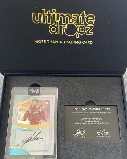 Ultimate Dropz Pavel Kuka 1. FC Kaiserslautern 125 Jahre Auto  Signature Card