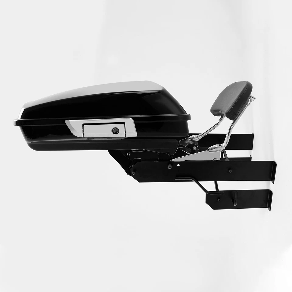 Pack Wall Mount Storage Rack Fit For Harley Touring Road King Street Glide - Image 2 of 4