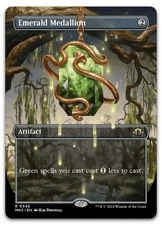 Emerald Medallion (Borderless) #345 (NM) Modern Horizons 3 MH3 Magic MTG