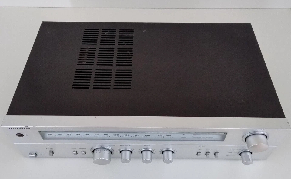 Telefunken Amplificatore Stereo Sintonizzatore Radio RR 100 Vintage Usato Buono - Immagine 4 di 4