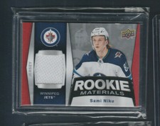 2018-19 Upper Deck Rookie Materials Jersey RM-SN Sami Niku