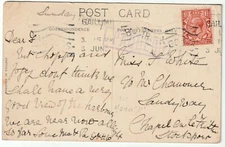 1929 RARE FRAMED PAQUEBOT GALWAY IRELAND RMS SCYTHIA CUNARD PPC TO DERBYSHIRE