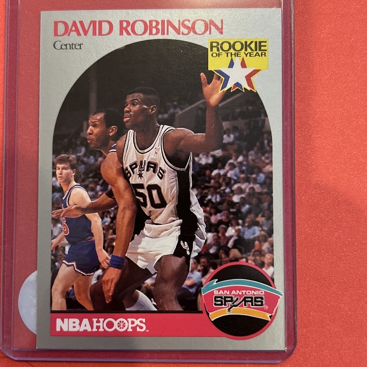 1990 NBA Hoops Card #270 David Robinson - Rookie of the Year San