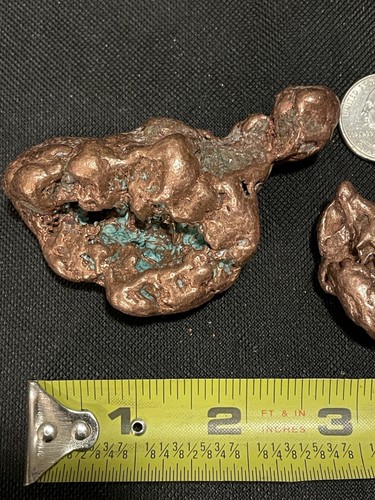 1 Pound of 3” Tumbled Copper Nuggets Natural Michigan Native Ore Pure Cu Metal - Picture 6 of 10