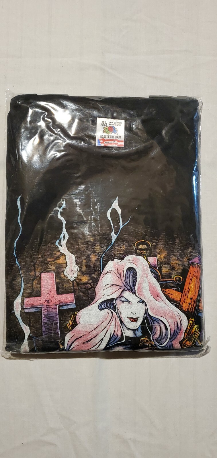 Lady Death Chaos Comics Comic T shirt 1993 Dc Marvel Size XL Rare Vintage image 10