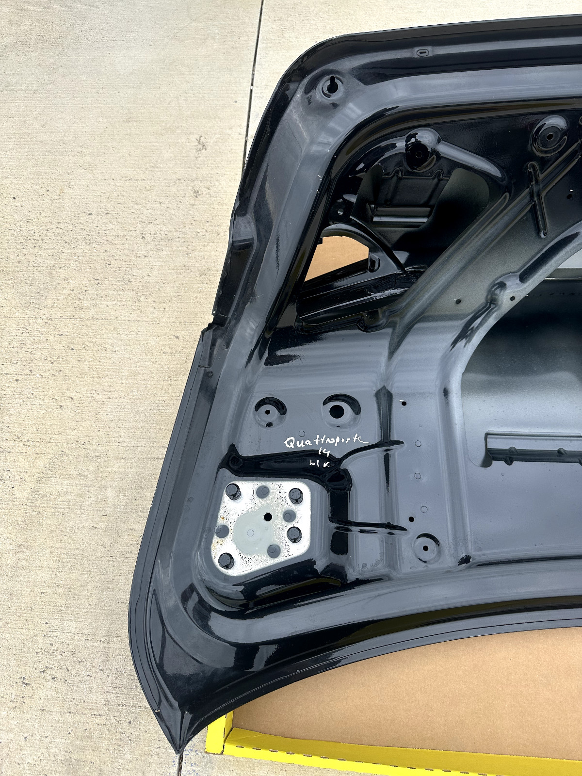 2014 MASERATI QUATTROPORTE REAR TRUNK LID SHELL - BLACK OEM
