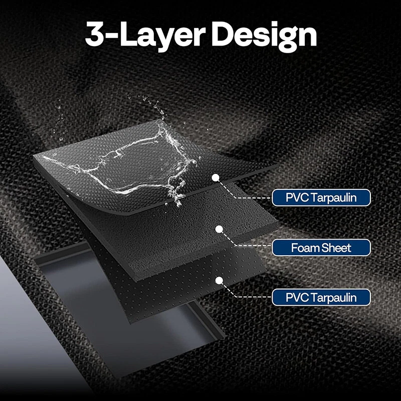 8.6'x 20' Garage Floor Mat Non-Slip Containment Mat for Waterproof Protection - Image 4 of 4