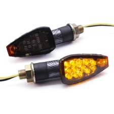 Carbon Motorcycle LED Turn Signal Blinker Light For Suzuki DRZ400SM/Honda XR650L
