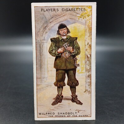 cigarette cards for sale ebay 1920's Player Gilbert & Sullivan WILFRED SHADBOLT Antique Tobacco Cigarette  Card