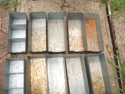 Vintage Metal "ROTA CHEST" Large, 16 Drawers DAMAGED - Picture 14 of 20