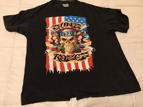 Guns N Roses Use Your Illusion Tour Tee XL Extr 1990s vintage concert t-shirt, vintage, size XL, single stitch, B+ condition