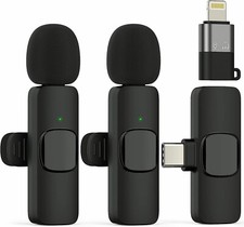 Wireless Clip Mic, Wireless Lavalier Microphones, Lapel Clip-on Microphone, Plug