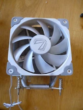 Vetroo V5 White CPU Air Cooler 5x Heat Pipes 120mm PWM Addressable RGB Lighting