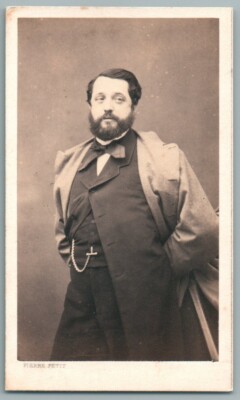 CDV 1860 man with original pose ''Paradeur du 19ème''. Pierre Petit Paris Photo