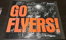 Philadelphia Flyers 1996-97 11x14 Poster w/ 18 Signatures NHL Hockey