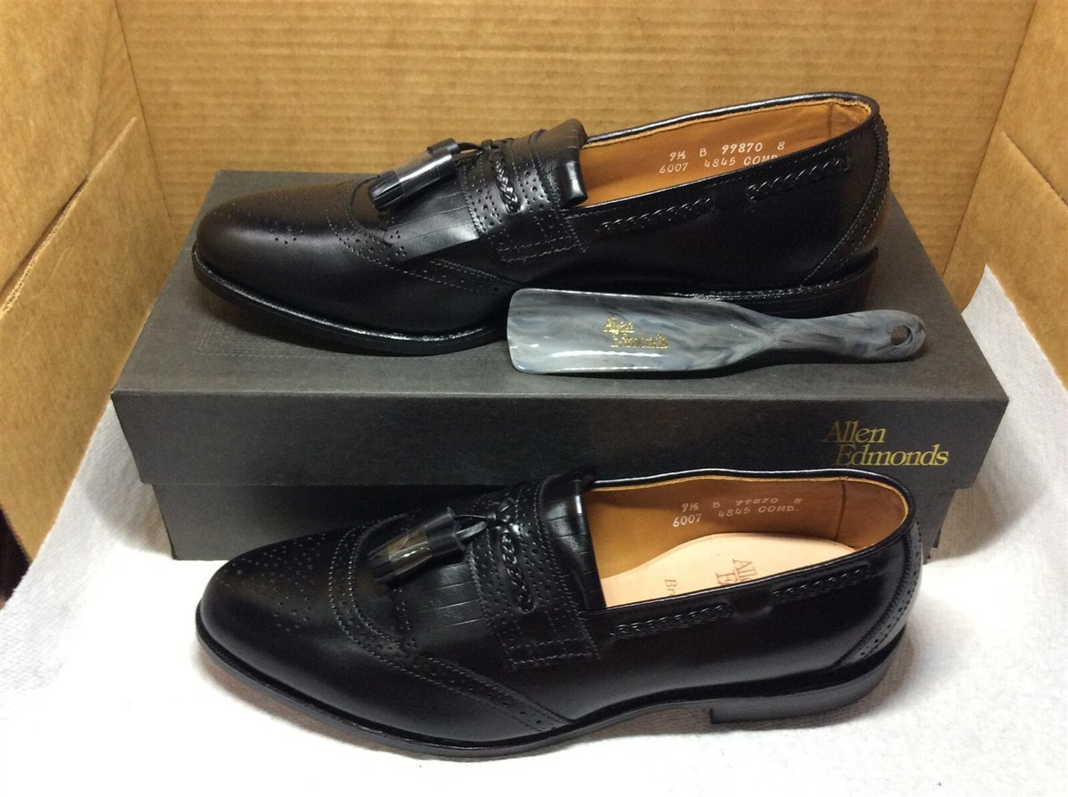 New Allen Edmonds Bradenton 9.5 B black {R} | eBay