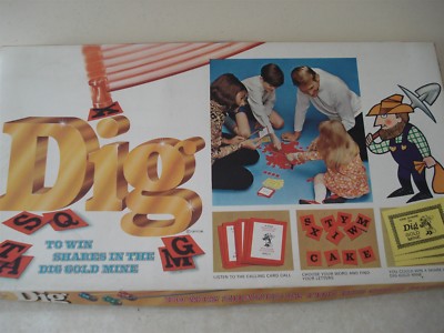 DIG GAME - DENYS FISHER - 1971 - 100% - DIG - RARE VINTAGE GAME -DIG GOLD MINE