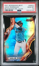Julio Rodriguez - 2021 Bowman's Best Heatwave Die Cut   PSA 10