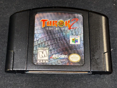 Turok 2: Seeds of Evil (Nintendo 64, 1998) Cleaned / Tested / Authentic N64