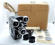 RARE USSR Soviet mechanical movie cine camera NEVA-2 2x8 mm FULL KIT!