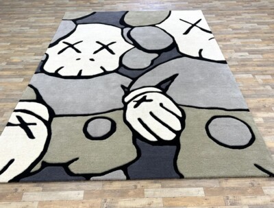 Handmade Abstract Wool Area Rug for Bedroom Living Room Office size 8x10 9x12 Ft