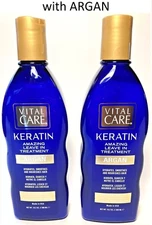 (2 Pack) Vital Care - KERATIN Amazing Leave in Treatment - with ARGAN - 10.2
