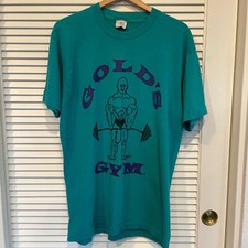 Vintage Golds Gym Single Stitch T Shirt Size XL Body Builder Made in USA