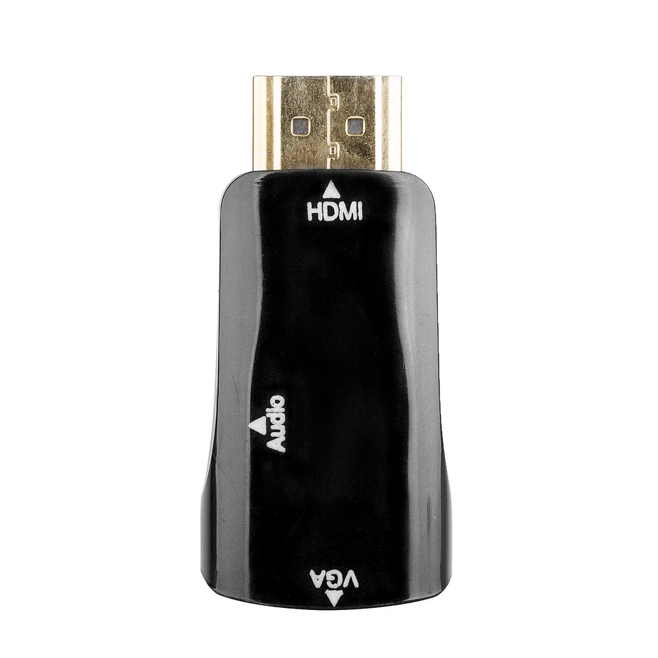 HDMI to VGA Port Converter 1080P HD Video Display 3.5mm Audio Output Adapter - Image 2 of 4