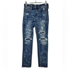 American Eagle Airflex  26x28 ACT 27" Stretch Move Free Slim Distressed Jean