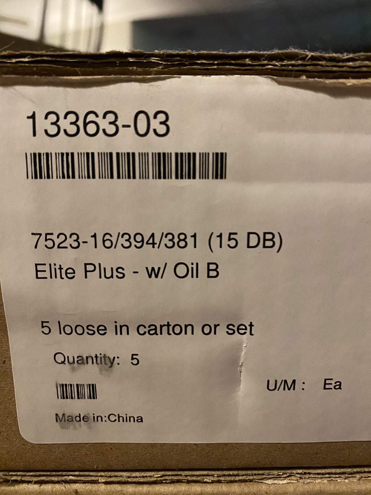 5 Pack (Pairs) Grass Elite Plus 16/394/381 13363-03