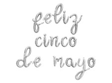 FELIZ CINCO DE MAYO Cursive Letter Balloon Banner - Cinco De Mayo Party Decor