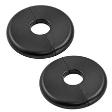 2 Pcs Wall Split Flange ABS Round Self-Adhesive Escutcheon Plate Buckles for ...