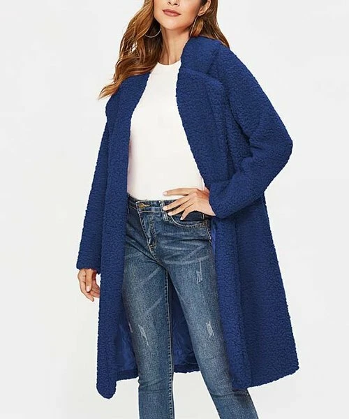 Navy teddy store coat