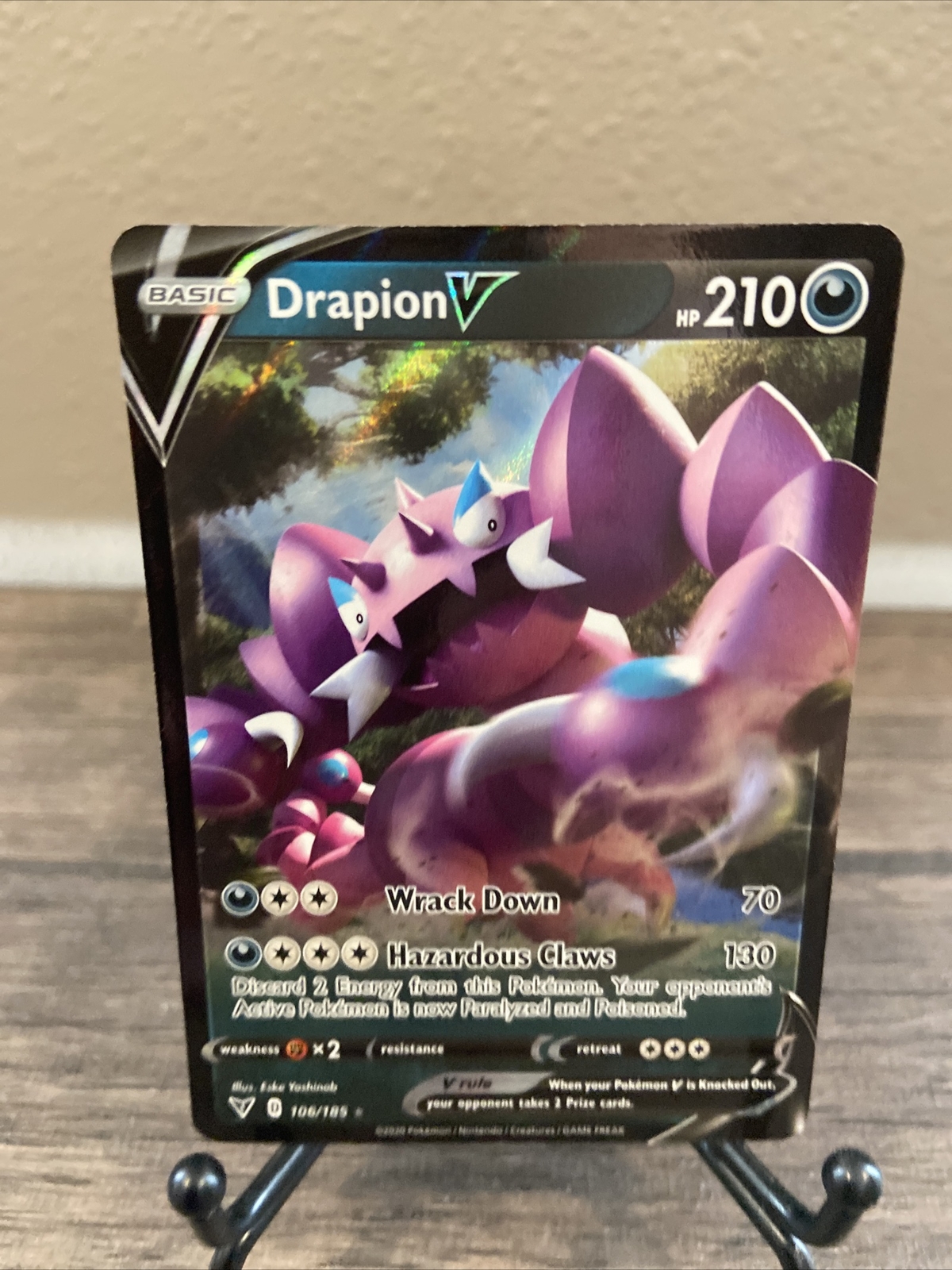 Pokémon TCG Drapion V Vivid Voltage 106/185 Regular Ultra Rare-NM!!