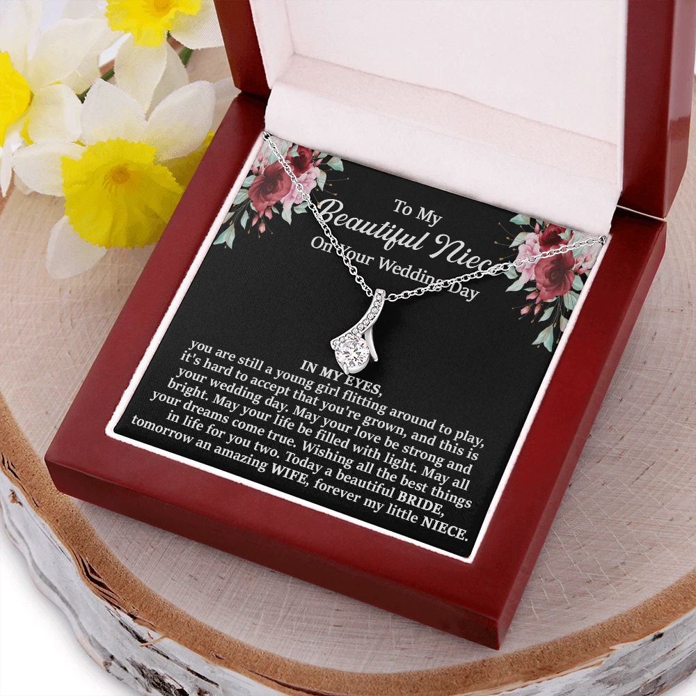 Niece Wedding Day Gift Niece Wedding Necklace To Bride Gifts