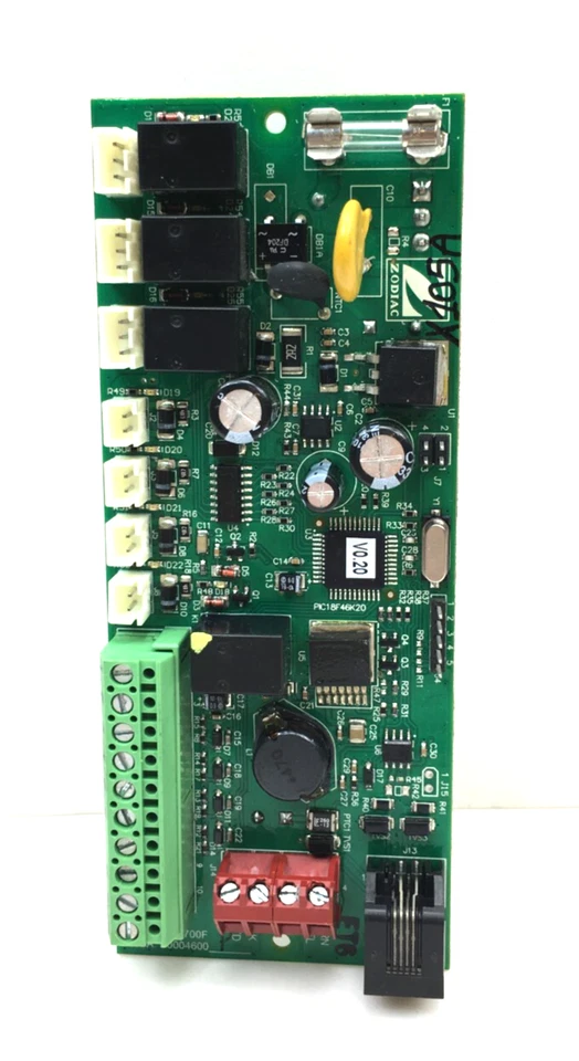 Плата управления ZODIAC PCB B0004600 P B0004700 F V0.20 б/у #X105A - Изображение 2 из 4