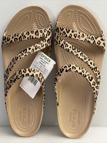 Crocs KADEE II GRAPHIC SANDAL Leopard Womens 10 191448643925 | eBay