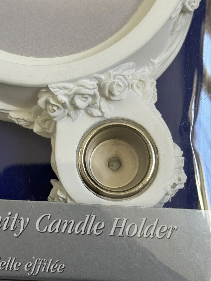 Candelabro Wilton Tri-Unity-Blanco Bisque Boda Unidad Ceremonia Nuevo En Caja Foto 4 de 4