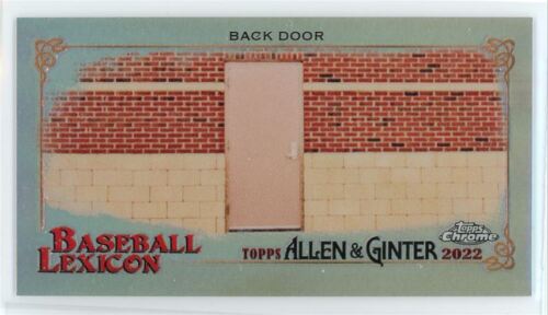 BACK DOOR 2022 TOPPS CHROME A&G MINI LEXICON #BL18 INSERT - Picture 1 of 2