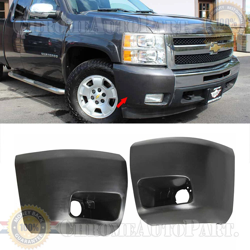 2009 chevy silverado front bumper end caps deals