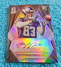 2015 Spectra Rookie Autograph MyCole Pruitt Rookie Holo Signature 72/199 #215