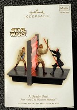 STAR WARS THE PHANTOM MENACE A DEADLY DUEL HALLMARK KEEPSAKE ORNANMENT 2009