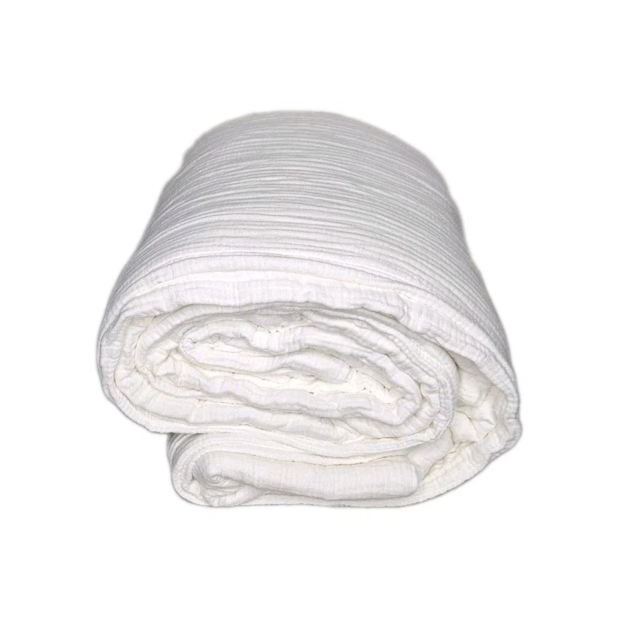 Quince 100% Cotton Airy Gauze King/Cali King Duvet Cover Set! White(2940) - Image 4 of 4