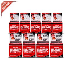 Bump Stopper 2 - Double Strength Razor Bump Treatment for Men Women - 9 Pack