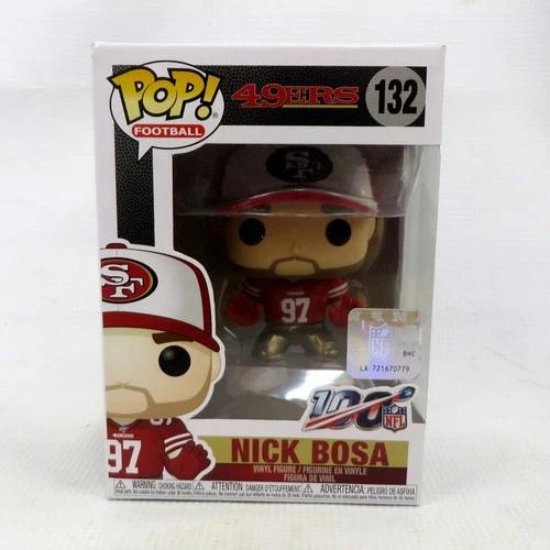 NICK BOSA Funko Pop #132 San Francisco 49er's NFL BOX DAMAGE READ DESCRIPTION